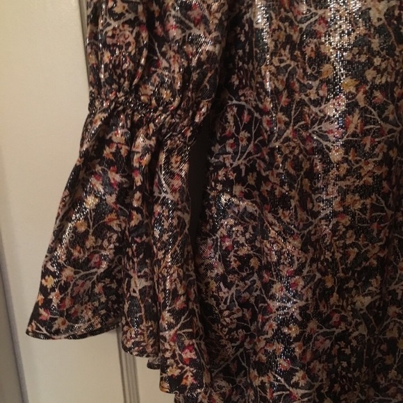 H&M Conscious Collection Metallic Dropwaist Dress - Picture 7 of 8